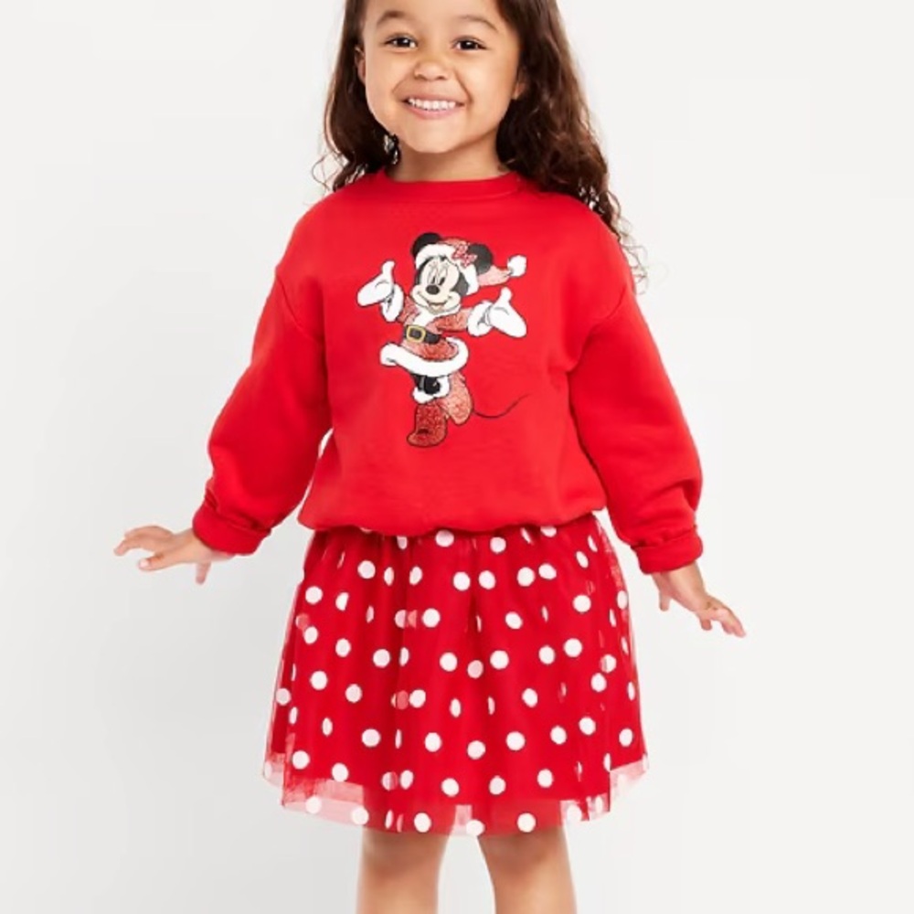 Disney Graphic Sweatshirt and Tutu Skirt Set for Toddler Girls